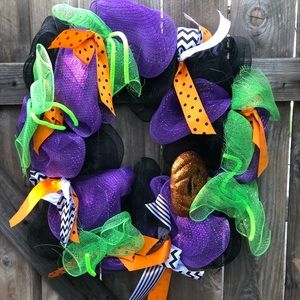 Halloween  Pumpkin Wreath